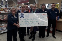 Thanking Tesco for their help with funding for the group and the Cancer Support Garden in Naas