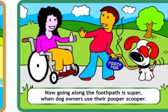 Now going along the footpath is super, when dog owners use their pooper scooper.