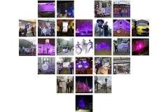 Collage which includes Leixlip Area from “Light up for Disability Week”. Including Wonderful Barn and Rye Bridge