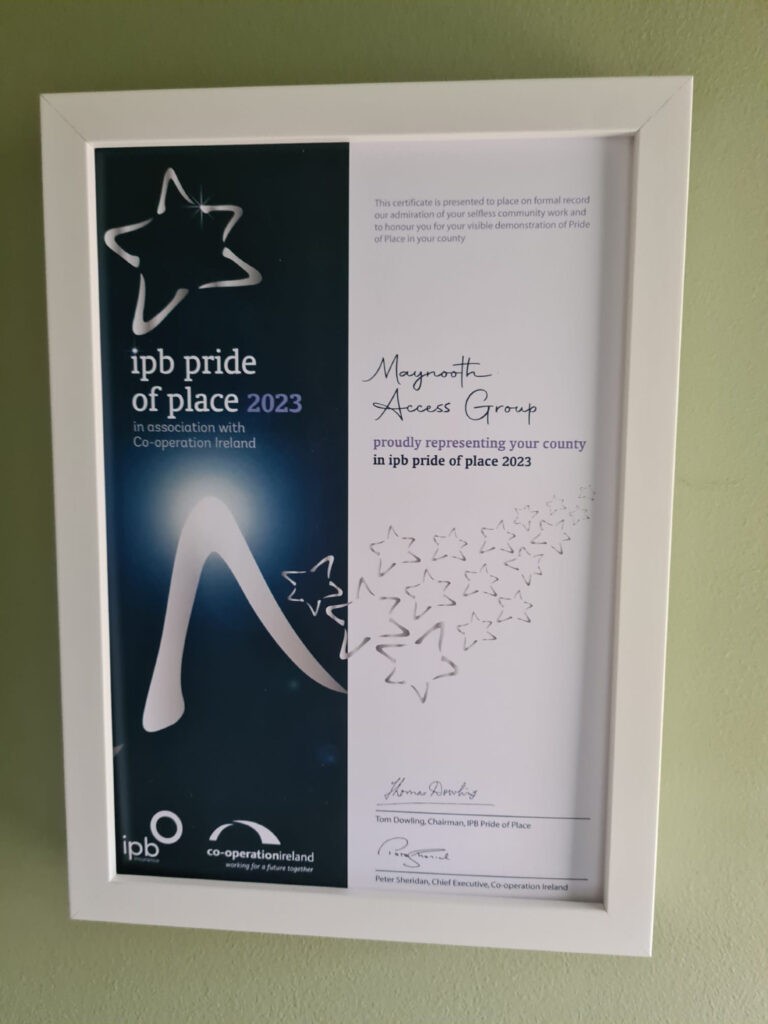 Maynooth Access Group proudly representing your county in ipb pride of place 2023