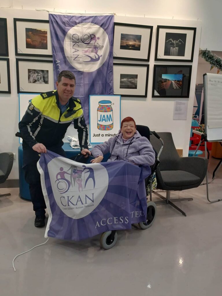 Presenting Flag to Community Garda